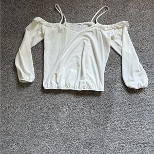 Ardene Off-Shoulder Cream Blouse